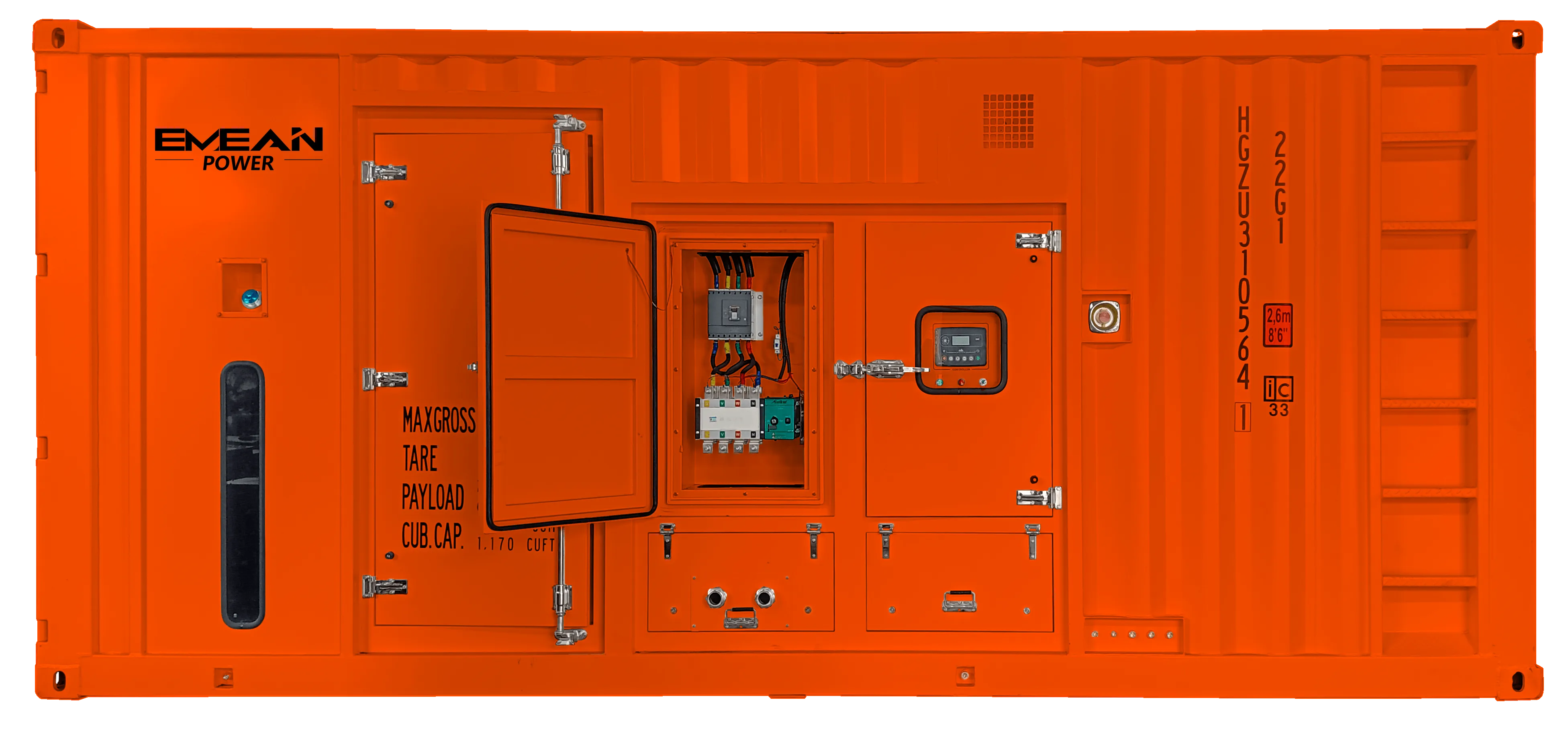 Groupe électrogène à conteneur 1875KVA/1500KW 50HZ avec moteur WEICHAI