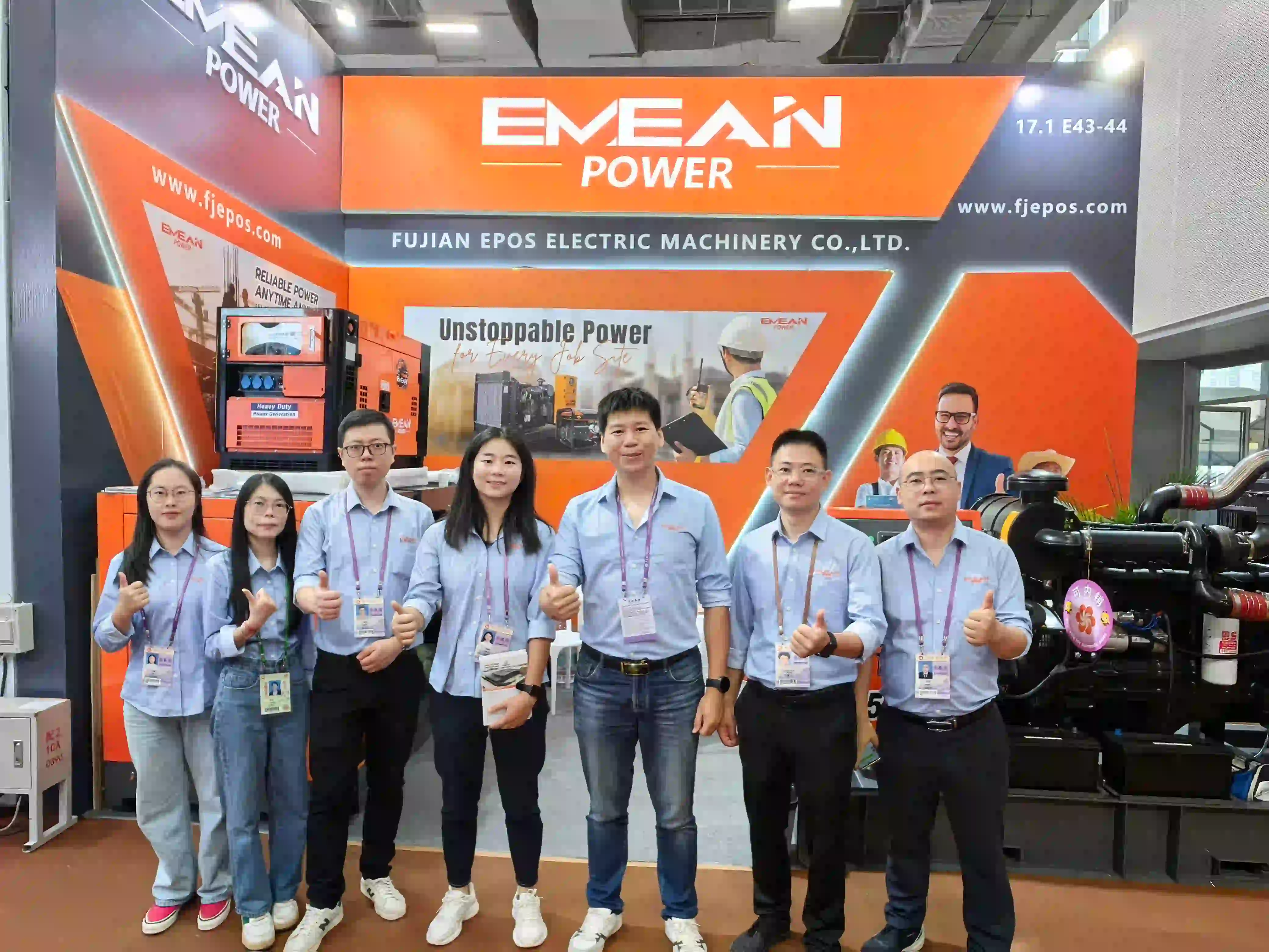 EMEAN POWER a brillé à la 136e Foire de Canton avec des groupes électrogènes innovants